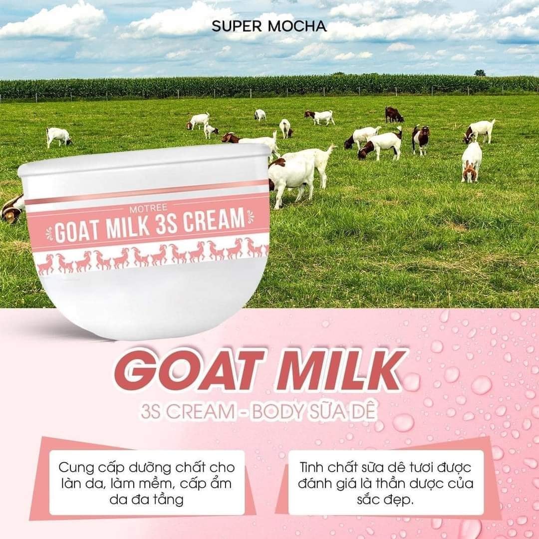 Kem body sữa dê Goat Milk 3S Mocha