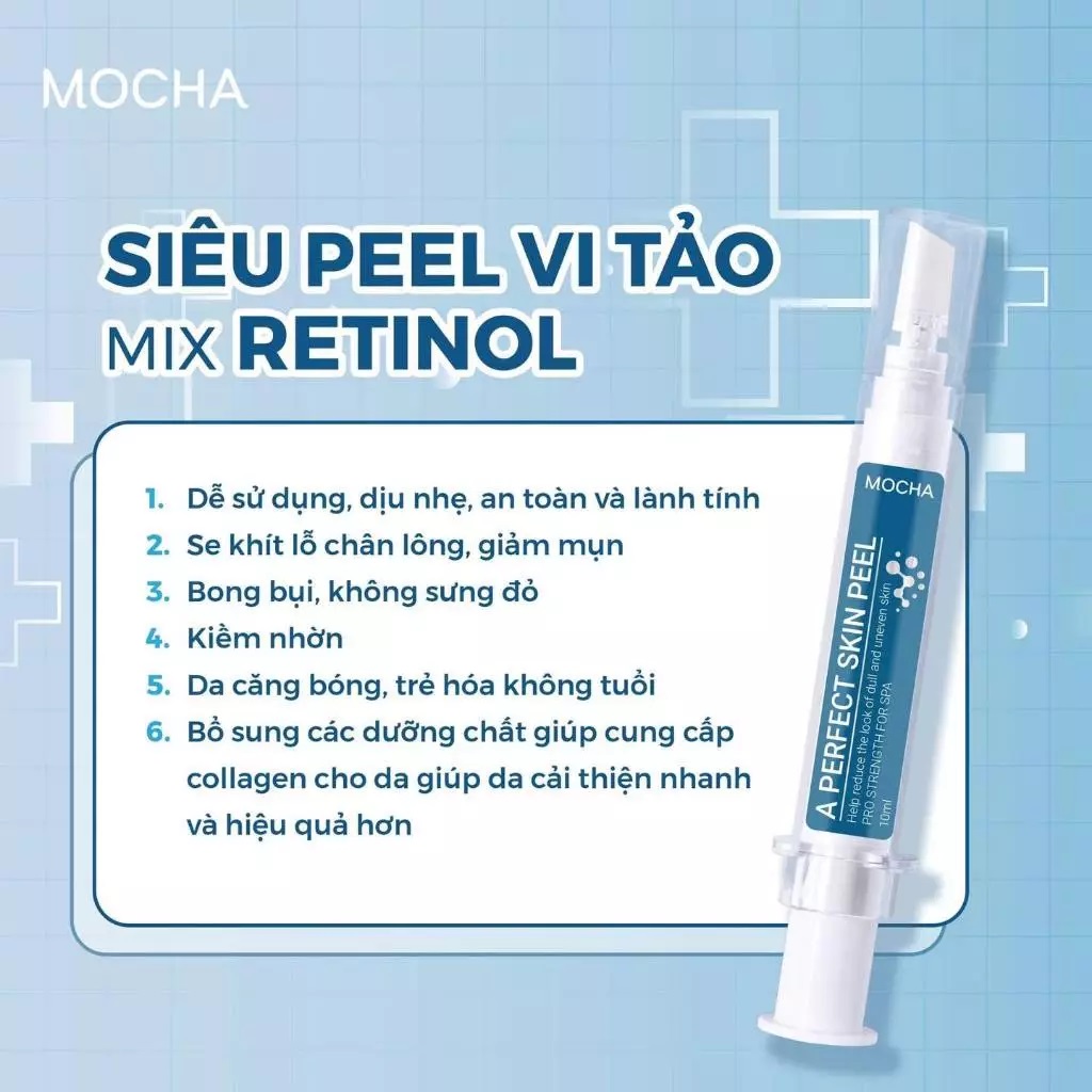 Siêu peel da vi tảo Mocha