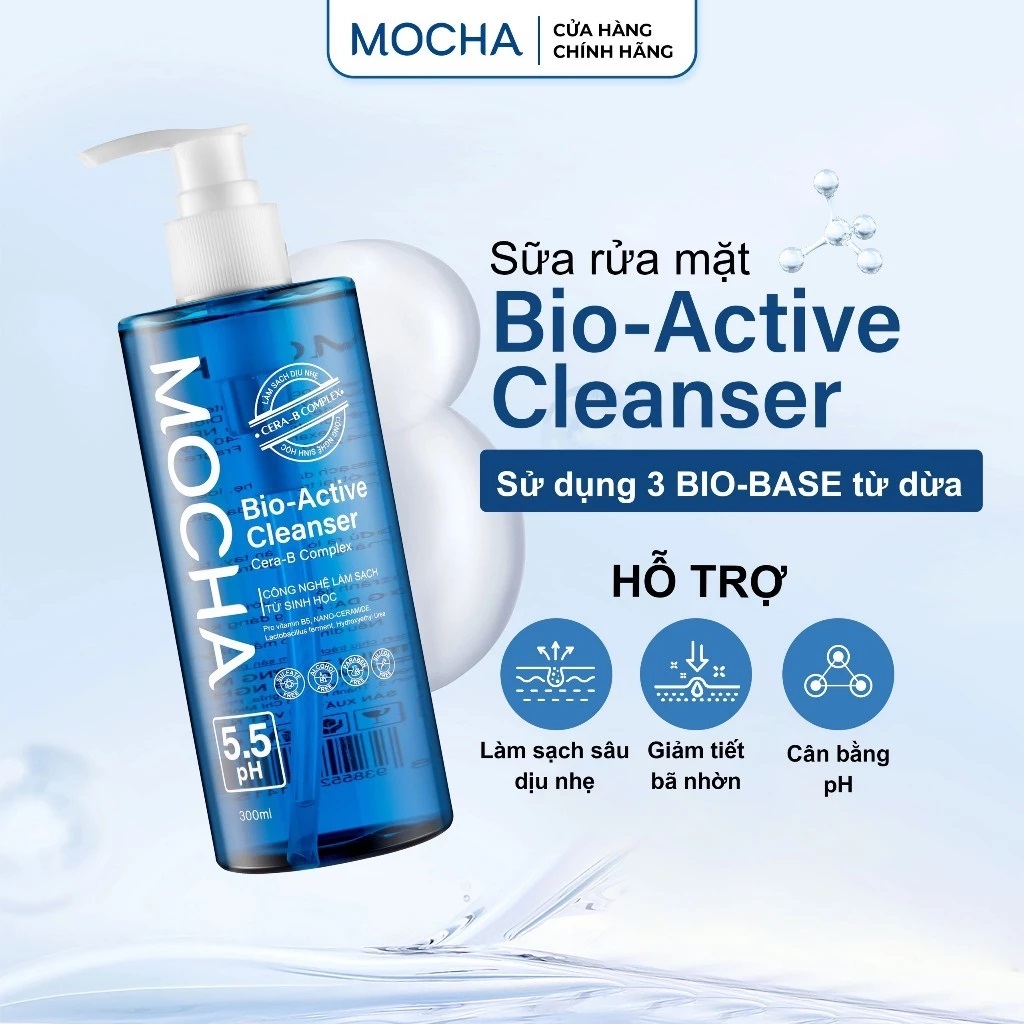 Sữa rửa mặt Mocha Bio Active Cleanser